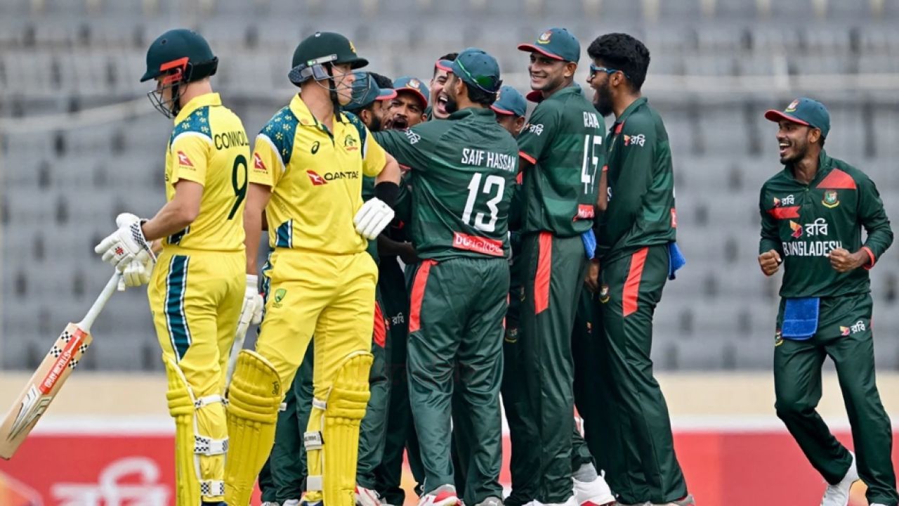 অস্ট্রেলিয়ার বিপক্ষে ঐতিহাসিক জয় পেল বাংলাদেশ।