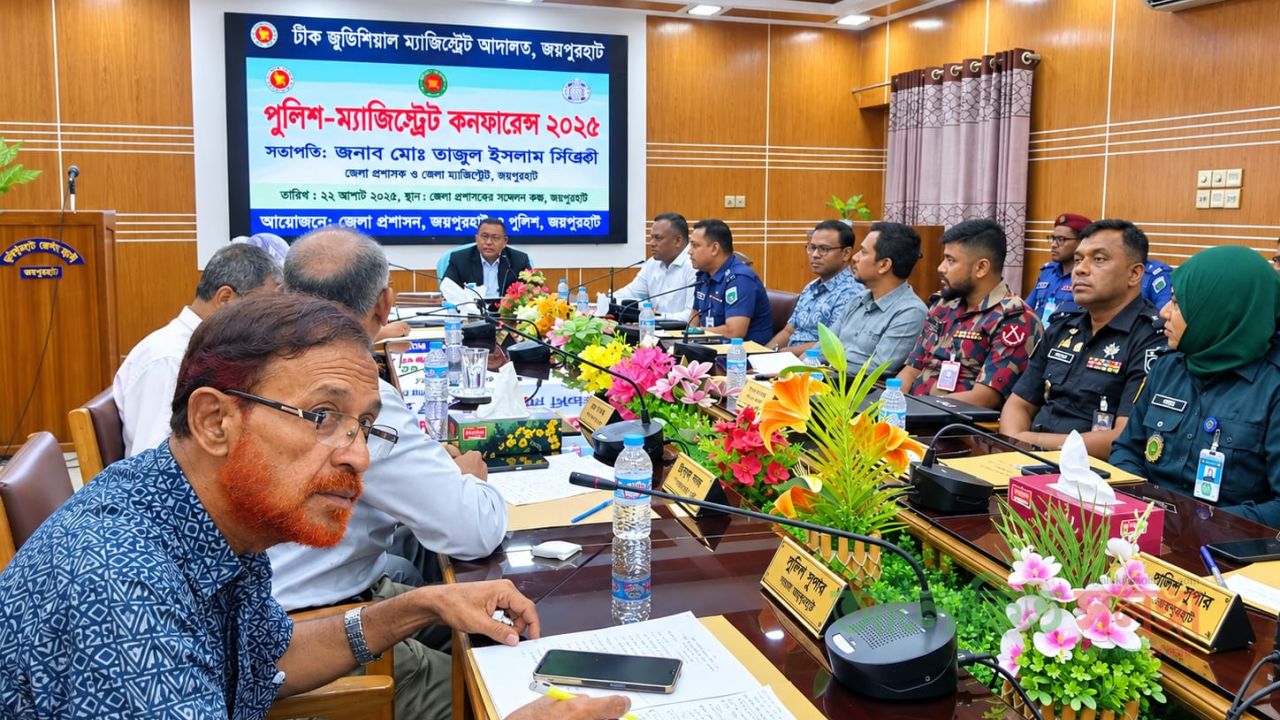 জয়পুরহাটে পুলিশ–ম্যাজিস্ট্রেসি কনফারেন্স অনুষ্ঠিত