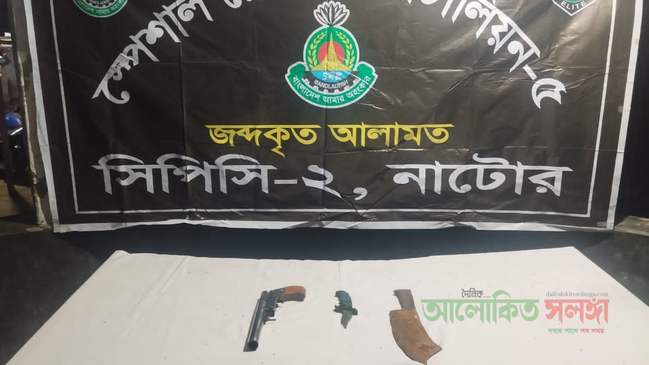 বড়াইগ্রামে পরিত্যক্ত অবস্থায় আগ্নেয়াস্ত্র উদ্ধার