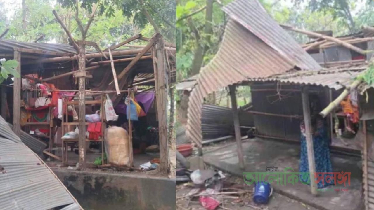 খোলা আকাশের নিচে হাজেরা বেওয়ার ১৪ বছরের সংগ্রাম: কালবৈশাখী কেড়ে নিল শেষ সম্বল​